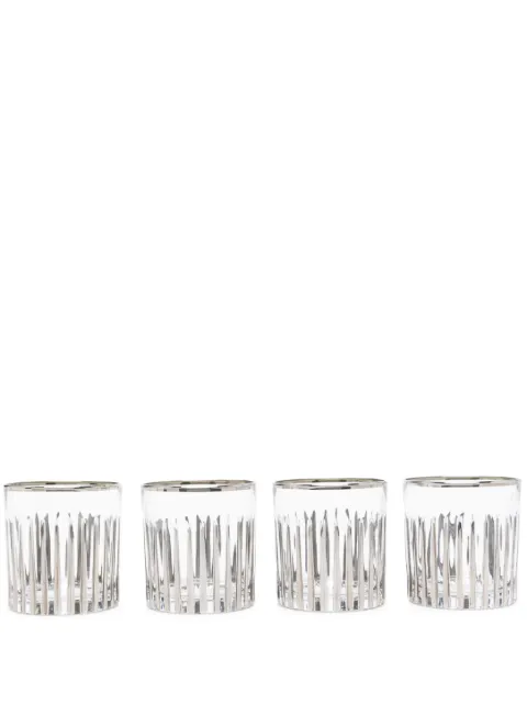 Les-Ottomans Platinum glass tumblers set (set of four)
