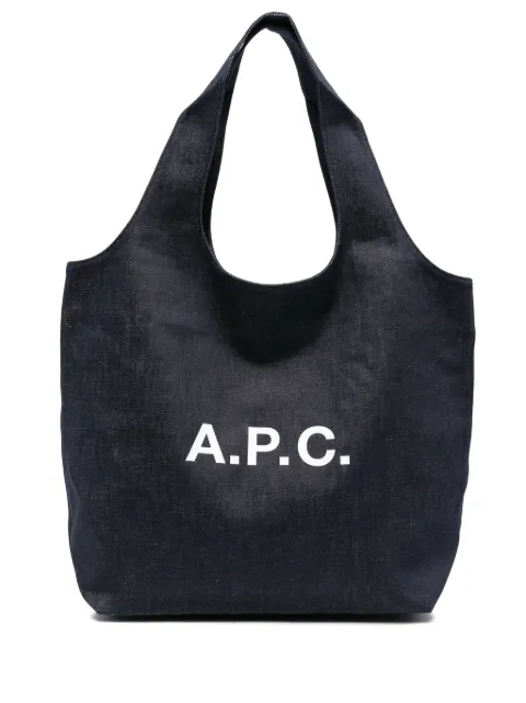 A.P.C. Ninon logo印花托特包